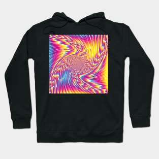 Colorful Spiral White Hoodie